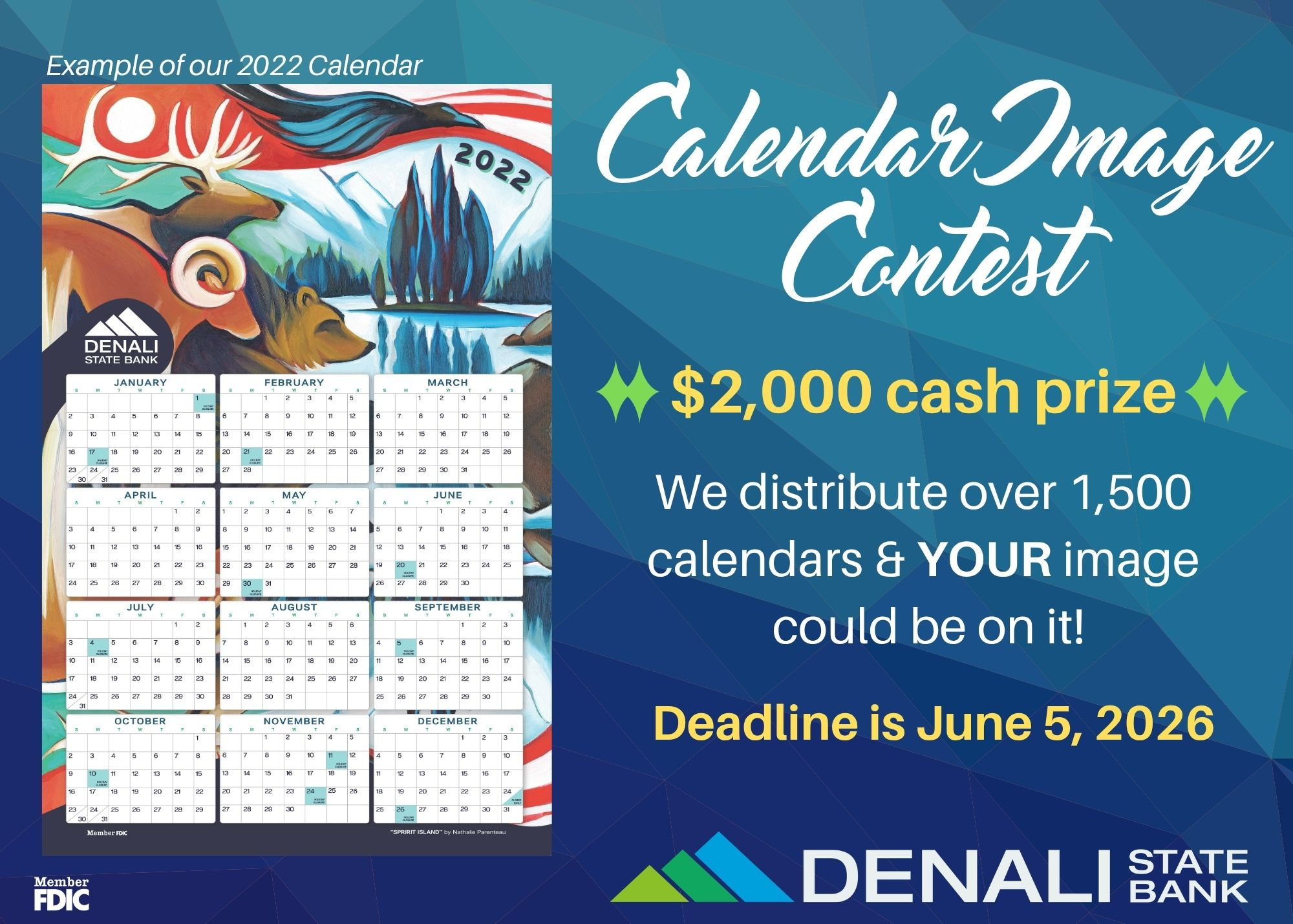 2027 Calendar Contest Graphic